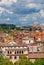 Rome historic center skyline above Trastevere