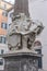 Rome, Italy - 26 Nov, 2022: The Elephant & Obelisk of Minerva (Obelisco della Minerva), near the Pantheon in Rome