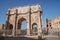 Rome, Italy - 27.10.2019: Arch of Constantine or Arco di Costantino or Triumphal arch in Rome, near Coliseum