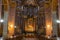 Rome, Italy - 27.10.2019: Interior of Altar Frescos Basilica Saint Ambrogio Carlo al Corso Basilica Church in Rome
