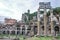 Rome, Italy - 27 Nov, 2022: The Temple of Saturn and views along the Roman Forum