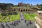 ROME, ITALY - APRIL 02, 2011: Roman forum ruins panorama. Unesco