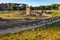 Rome, Italy - Archeological site, ruins remaining of the ancient roman arena Circus Maximus - Circo Massimo