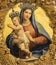 ROME, ITALY - AUGUST 28, 2021: The Madonna with the child in the church oratorio di San Francesco Saverio