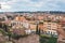 Rome, Italy - Dec 26, 2017 - Non standard view on the city from