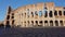 Rome, Italy - December 13th 2020: View of Coliseum with few tourists