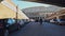 Rome, Italy - December 13th 2020: View of the Coliseum with few tourists