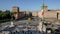 Rome,italy december 14 2019:Rome venezia square top view timelapse,traffic,people walk,public transport,taxi