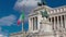 Rome, Italy. Famous Vittoriano with gigantic equestrian statue of King Vittorio Emanuele II timelapse.