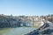 Rome, Italy - February 16, 2015: Rome cityscape Tiber river