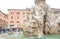 Rome, Italy - February 16, 2015: Rome Navona Square, famous turist landmark. ity square in Rome