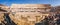 Rome, Italy, February 2018: Tourists anjoying the panorama inside Colosseum, Rome, Italy