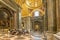 Rome, Italy - June 18, 2023. Inside of St. Peter\\\'s Basilica Vatican