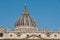 Rome, Italy - June 18, 2023. St. Peter\\\'s basilica dome in Vatican city