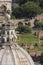 Rome, Italy - June 2, 2012: Top view of the Fori Imperiali with