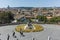 ROME, ITALY - JUNE 22, 2017: Amazing Panoramic view from Viale del Belvedere to city of Rome