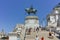 ROME, ITALY - JUNE 23, 2017: Amazing view of Equestrian statue of Vittorio Emanuele II in city of Rome