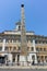 ROME, ITALY - JUNE 23, 2017: Amazing view of Palazzo Montecitorio and Obelisk of Montecitorio in city of Rome