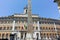 ROME, ITALY - JUNE 23, 2017: Amazing view of Palazzo Montecitorio and Obelisk of Montecitorio in city of Rome