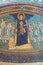 ROME, ITALY - MARCH 10, 2016: Apse mosaic of Madonna among the angels in byzantine style in Basilica di Santa Maria in Dominica