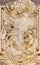 ROME, ITALY - MARCH 10, 2016: The relief of St. Bartholomew the Apostle in church Basilica di San Marco by Giovanni Le Dous