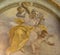 ROME, ITALY - MARCH 9, 2016: The fresco of virtue of Faith in church Chiesa di San Silvestro in Capite by Francesco Trevisiani
