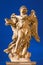 ROME, ITALY - MARCH 9, 2016: Rome - Angel with the superscription by Gian Lorenzo Bernini (1598 - 1680) and son Paolo