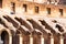 ROME, ITALY - MAY 06, 2019: Colosseum, Coliseum or Flavian Amphitheatre, interior corridors with arches - architectural