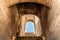 ROME, ITALY - MAY 06, 2019: Colosseum, Coliseum or Flavian Amphitheatre, interior corridors with arches - architectural