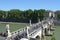 ROME, ITALY, MAY 30, 2014: People are walking over ponte santangelo during hot day in late may.