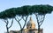 Rome, Italy - Santa Maria di Loreto church and stone pines