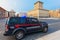 ROME, ITALY - September 12, 2016: Carabinieri\'s car is Carabinieri Land Rover Discovery (Italian Police) parked n