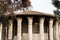 Rome, Italy - September 12, 2017: Circular temple of Hercules Victor or Temple of Vesta Tempio di Vesta.