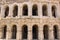 Rome, Italy - September 12, 2017: Exterior view of ancient roman marcellus theater building. Theatre of Marcellus.