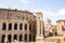 Rome, Italy - September 12, 2017: Exterior view of ancient roman marcellus theater building. Theatre of Marcellus.