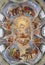 ROME, ITALY - SEPTEMBER 2, 2021: The fresco Glory of St. Catherine of Siena in the side chapel of church Basilica di Santa Sabina