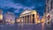 Rome, Italy. Wide angle view of Pantheon at dusk