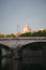 Rome and its view of the tiber and bridges is very beautiful