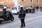 ROME - JAN 3: Rome police control the street in Rome the 3 January 2019, Italy. Rome is one of the most populated