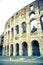 Rome, Lazio, Italy, December 2018: The Colosseum or Coliseum, also known as the Flavian Amphitheatre, is an oval amphitheatre,