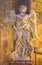 Rome - The marble statue of Angel with with the superscription in church Basilica di Sant\' Andrea delle Fratte by Bernini