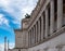 Rome - Massive columns with scenic view on the front facade of Victor Emmanuel II monument on Piazza Venezia in Rome