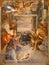 Rome - The Nativity fresco in side chapel of church Chiesa della Trinita dei Monti