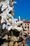 Rome, Navona Square, River God Ganges Sculpture