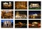Rome by night collage