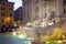 Rome by night Fountain di Trevi