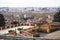 Rome panorama, Lazio, Italy, beautiful panoramic vibrant summer wide view of Roma and Vatican, with cathedrals, cityscape and