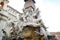 Rome piazza Nnavona fountain from Bernini in Italy