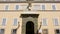 Rome province local landmark of Castel Gandolfo in Lazio region of Italy. entrance of Palazzo Pontificio building