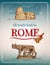 Rome retro poster